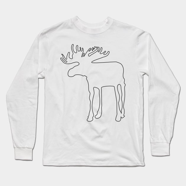 Moose to spot in scandinavia Long Sleeve T-Shirt by Aurealis